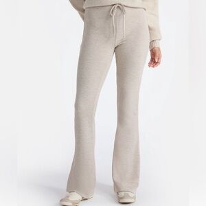 NWT cream waffle knit pants